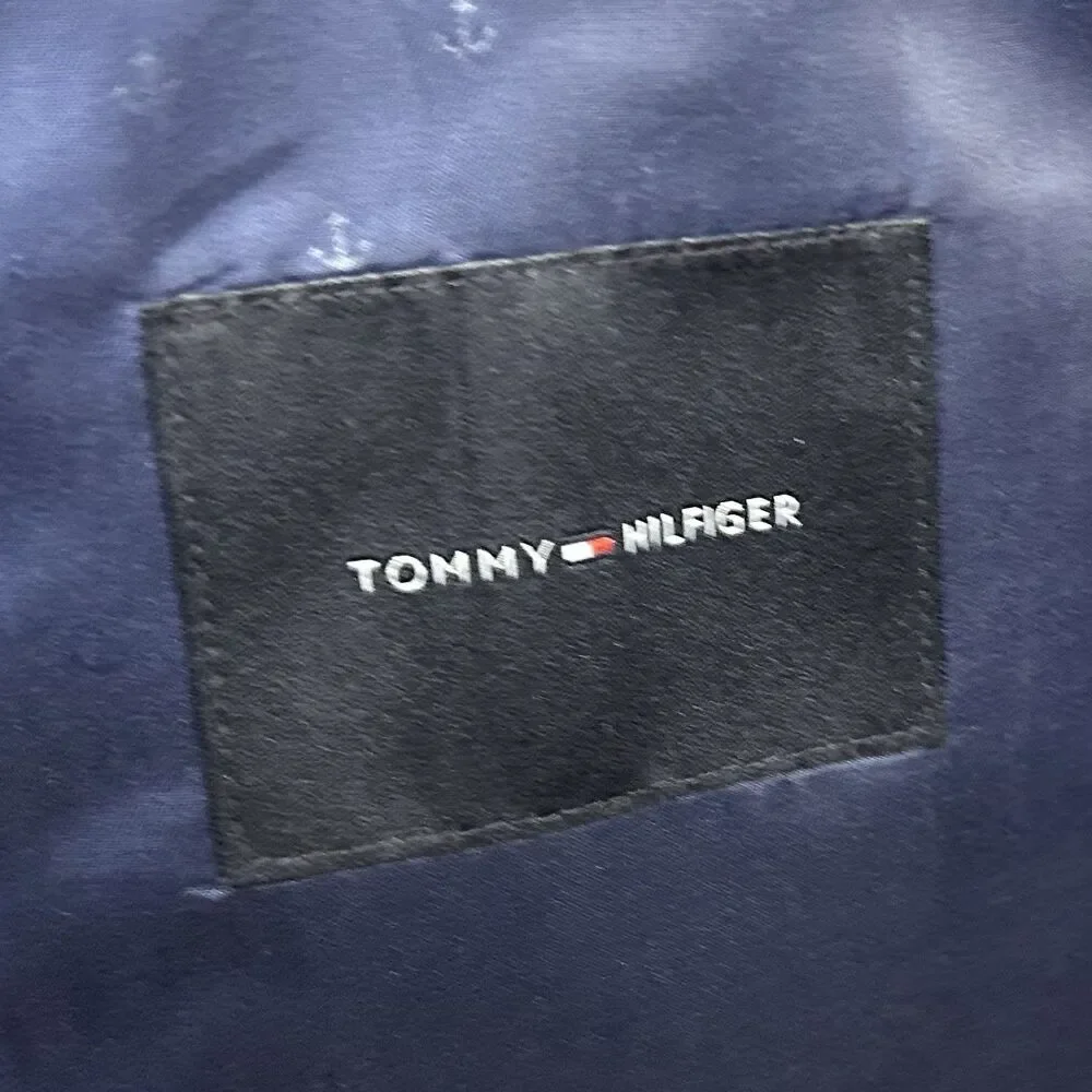 Tommy Hilfiger 42S Seersucker Sport Coat Red Blue Striped Two Button Double Vent - Picture 3 of 8